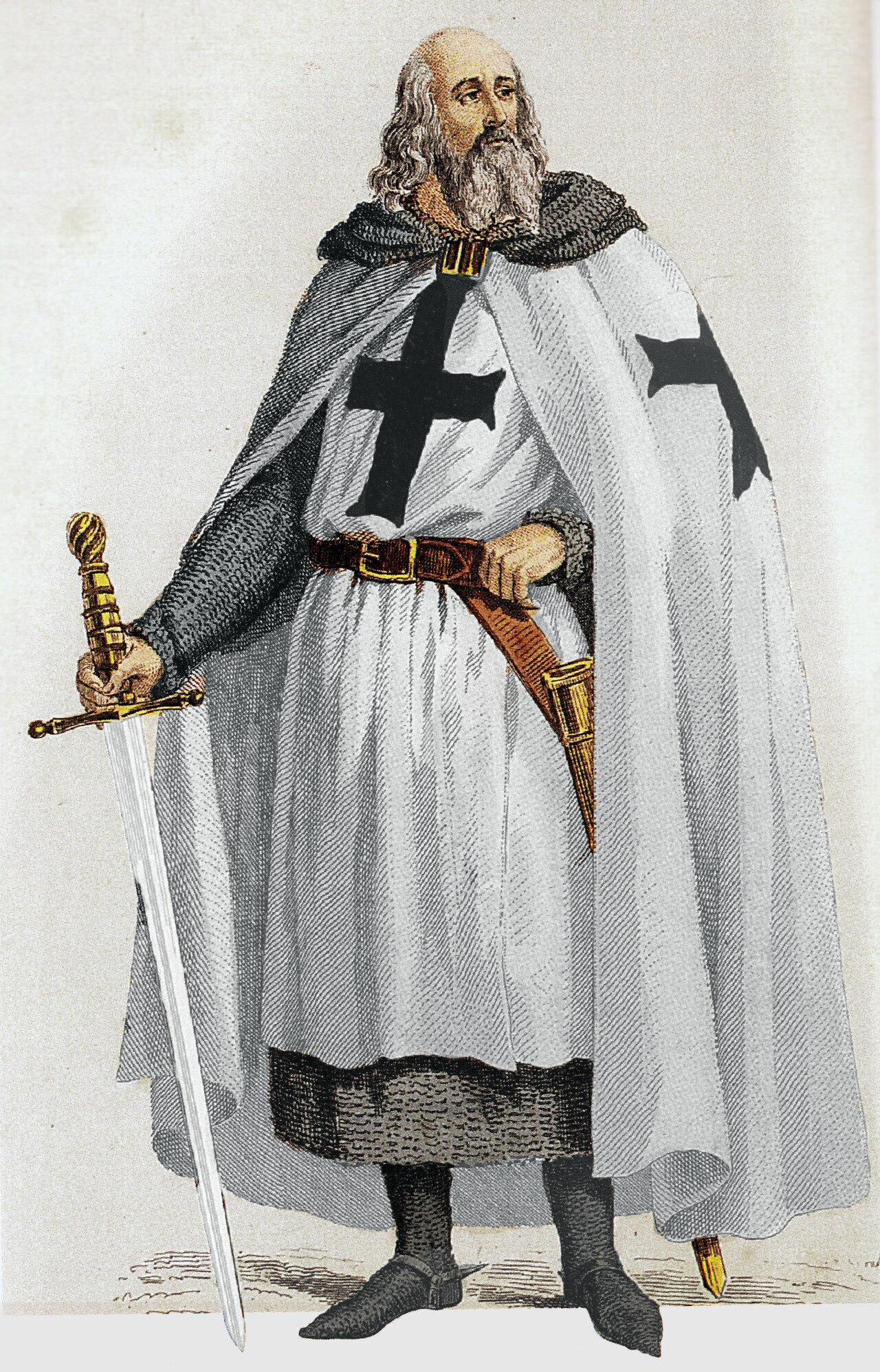 Nineteenth-century portrait of Jacques de Molay