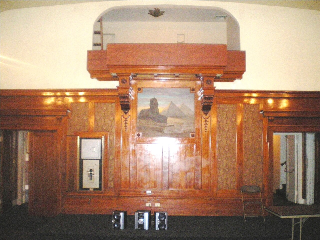 Stage and East of a Masonic Lodge